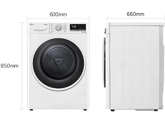 ASCIUGATRICE LG RH90V5AV6N A pompa di calore, 9 kg - obrazek 10