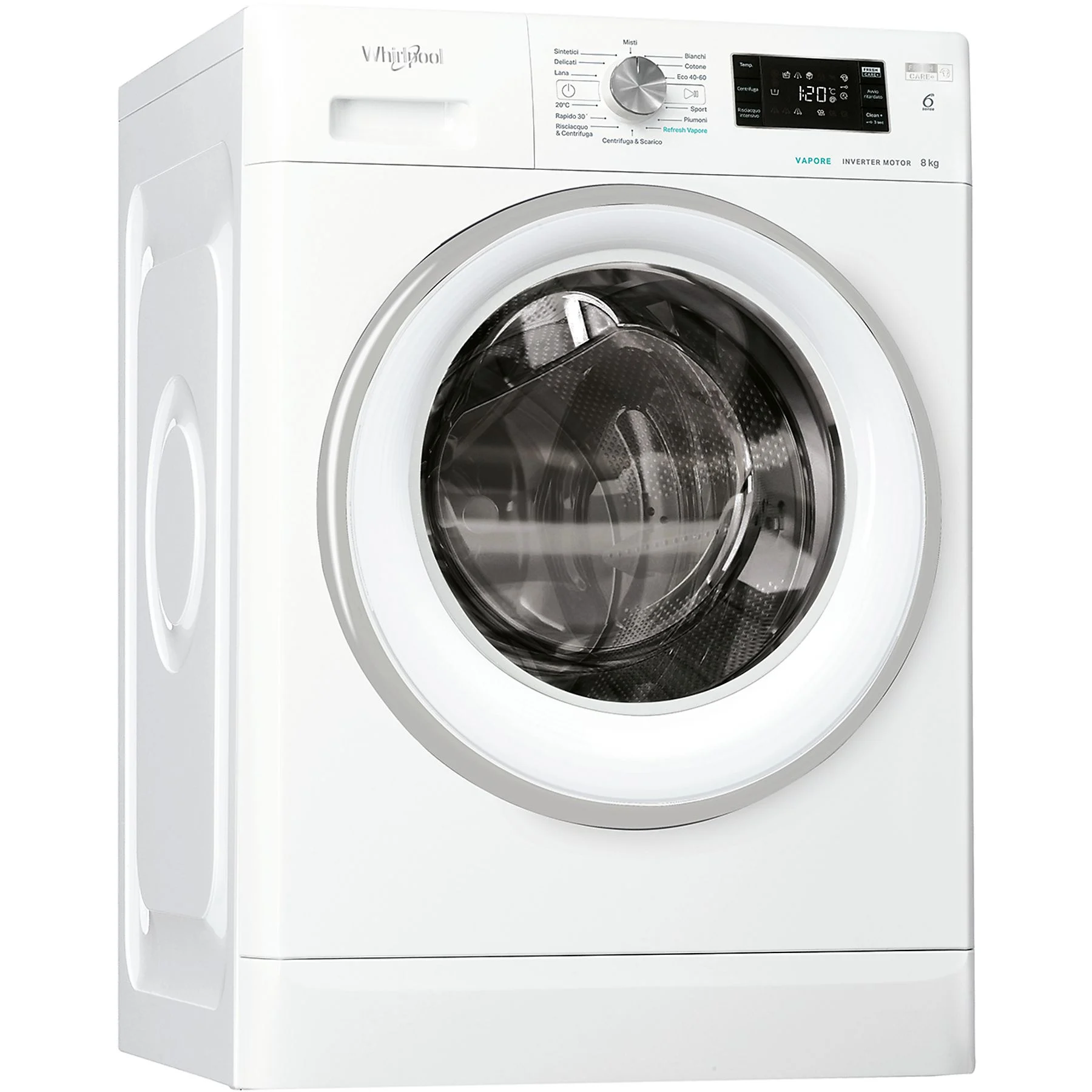 WHIRLPOOL FFB 846 SV IT LAVATRICE, Caricamento frontale, 8 kg - obrazek 2
