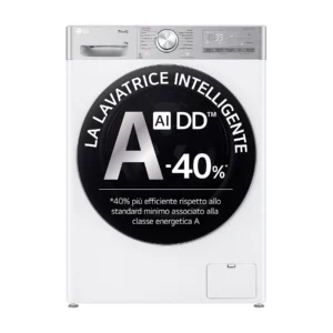 LG AI DD F4R9009TPWC LAVATRICE, Caricamento frontale, 9 kg
