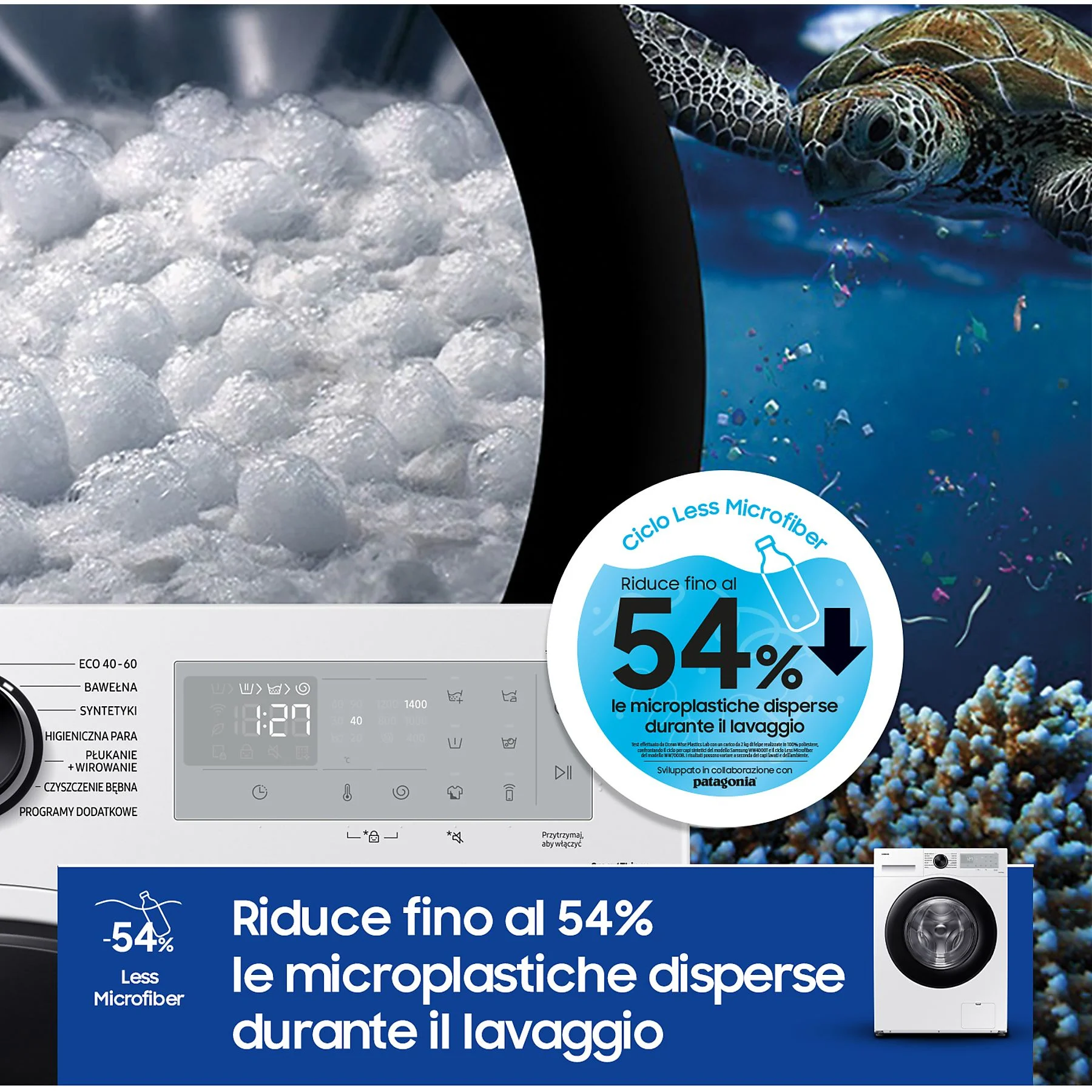 SAMSUNG WW90CGC04DAHET LAVATRICE, Caricamento frontale, 9 kg - obrazek 6