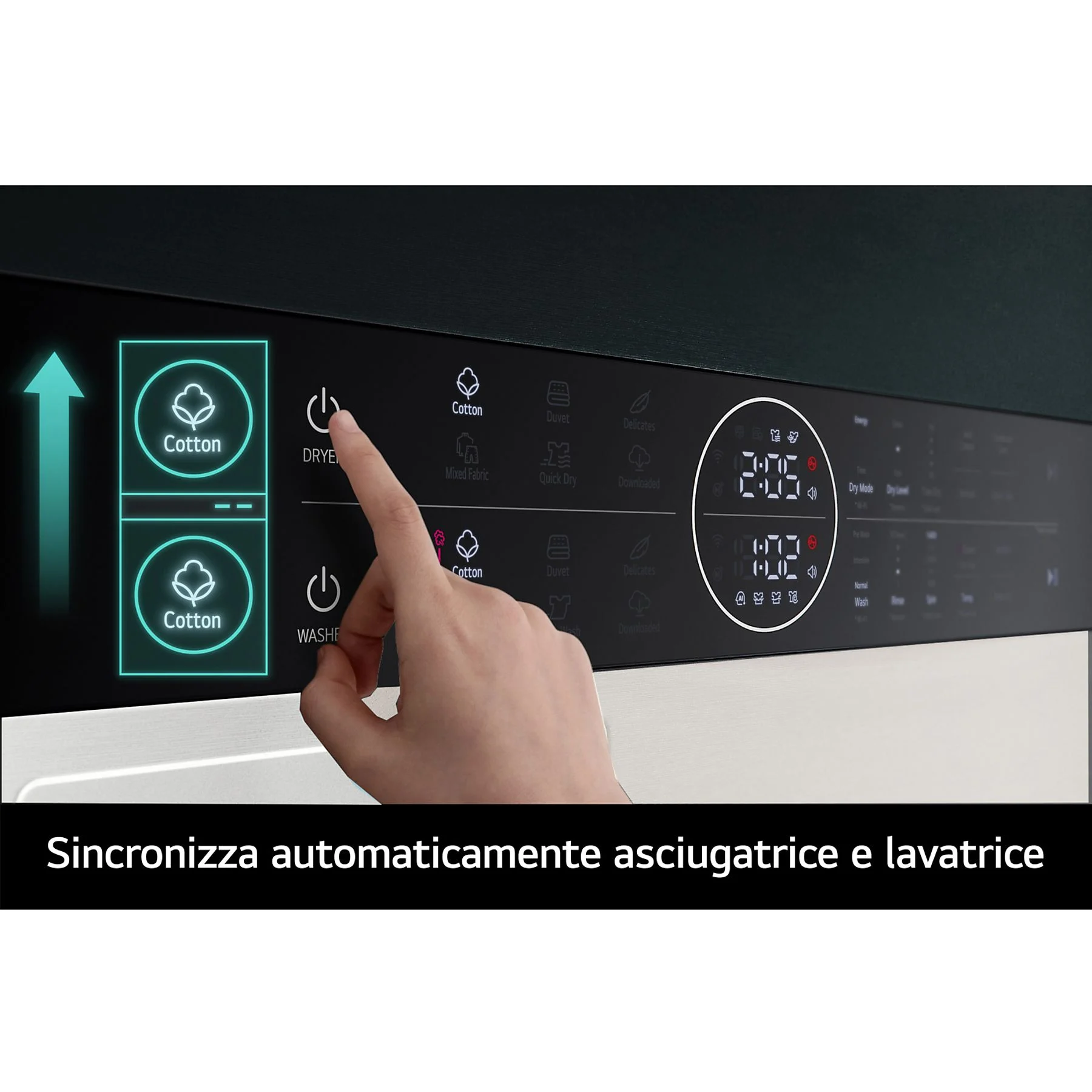 LG WashTower WT1210EGF LAVASCIUGA, Caricamento frontale, capacità lavaggio 12 kg, capacità asciugatura 10 kg - obrazek 3