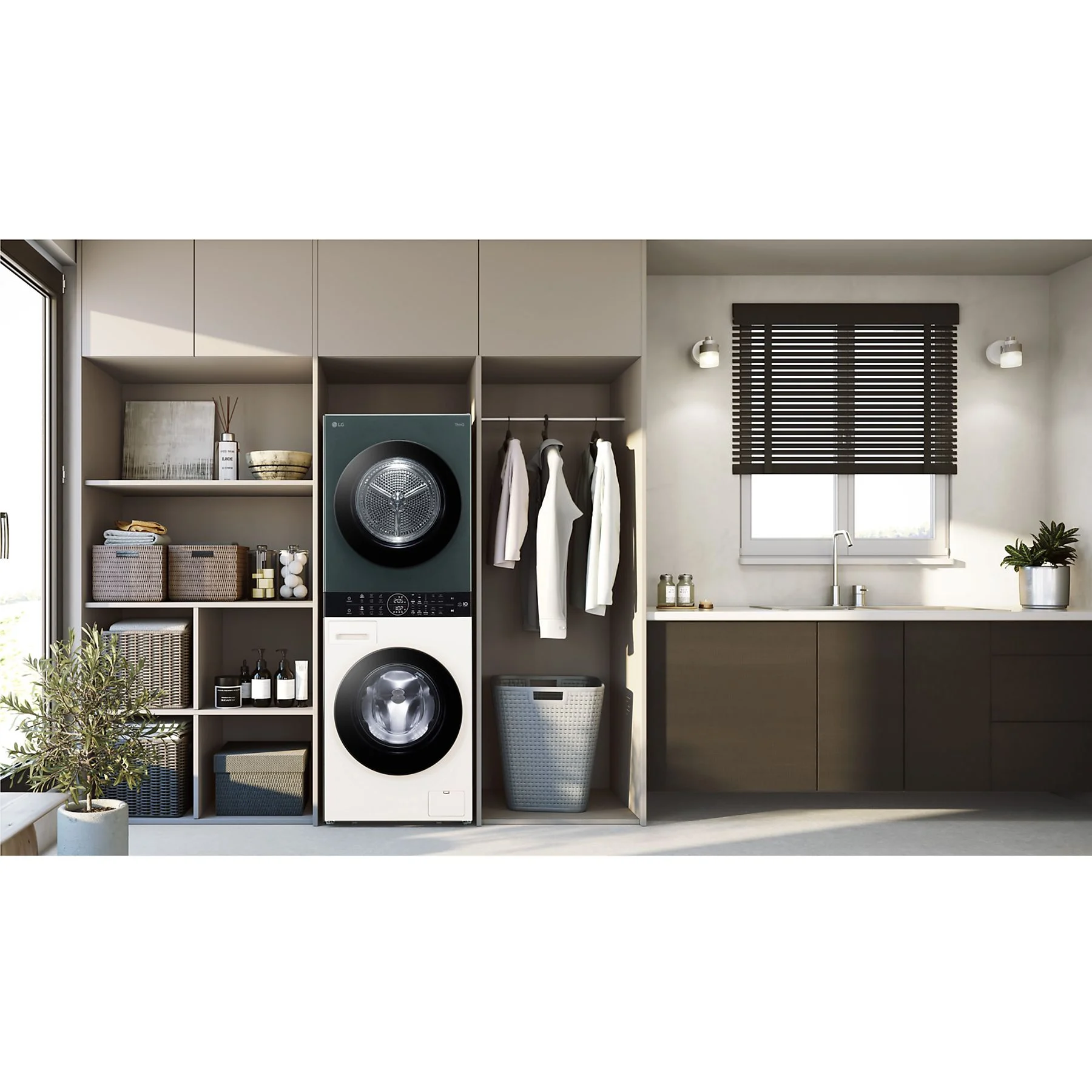 LG WashTower WT1210EGF LAVASCIUGA, Caricamento frontale, capacità lavaggio 12 kg, capacità asciugatura 10 kg - obrazek 4