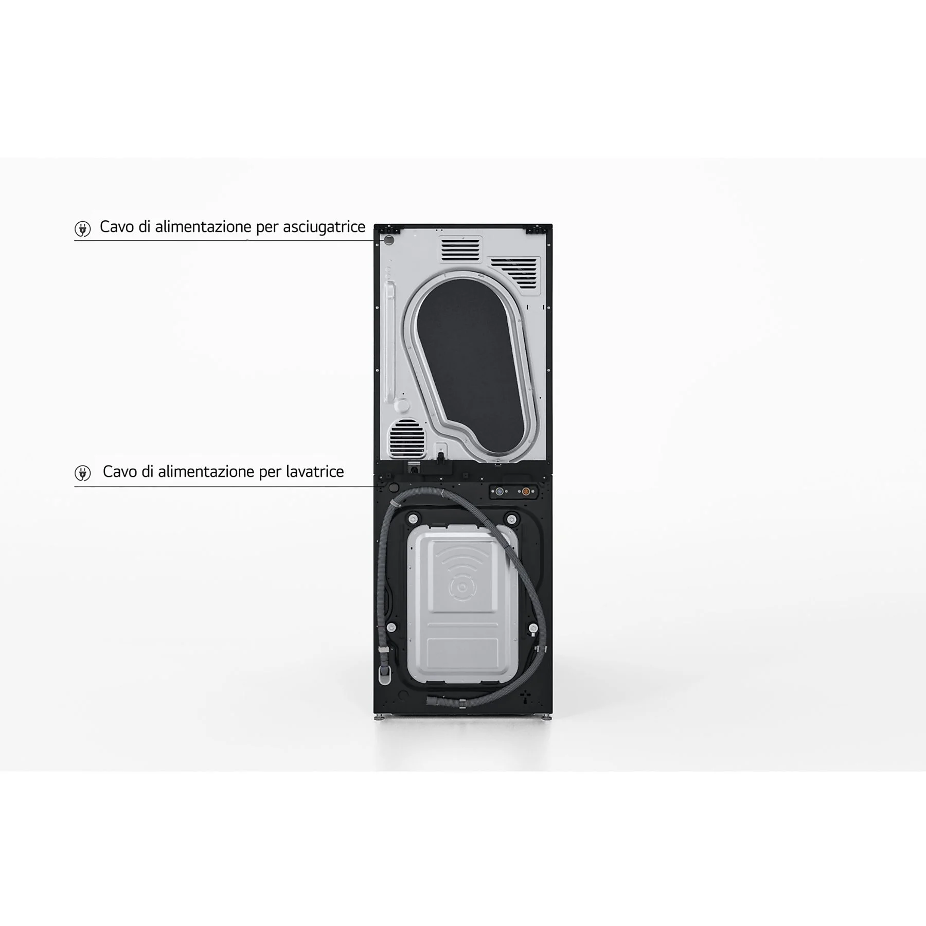 LG WashTower WT1210EGF LAVASCIUGA, Caricamento frontale, capacità lavaggio 12 kg, capacità asciugatura 10 kg - obrazek 5