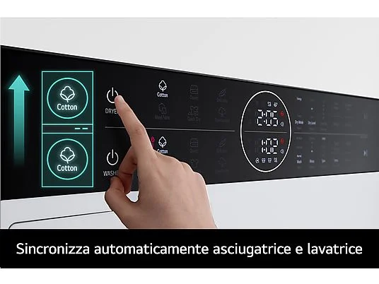 LG WashTower WT1210WWF LAVASCIUGA, Caricamento frontale, capacità lavaggio 12 kg - obrazek 3