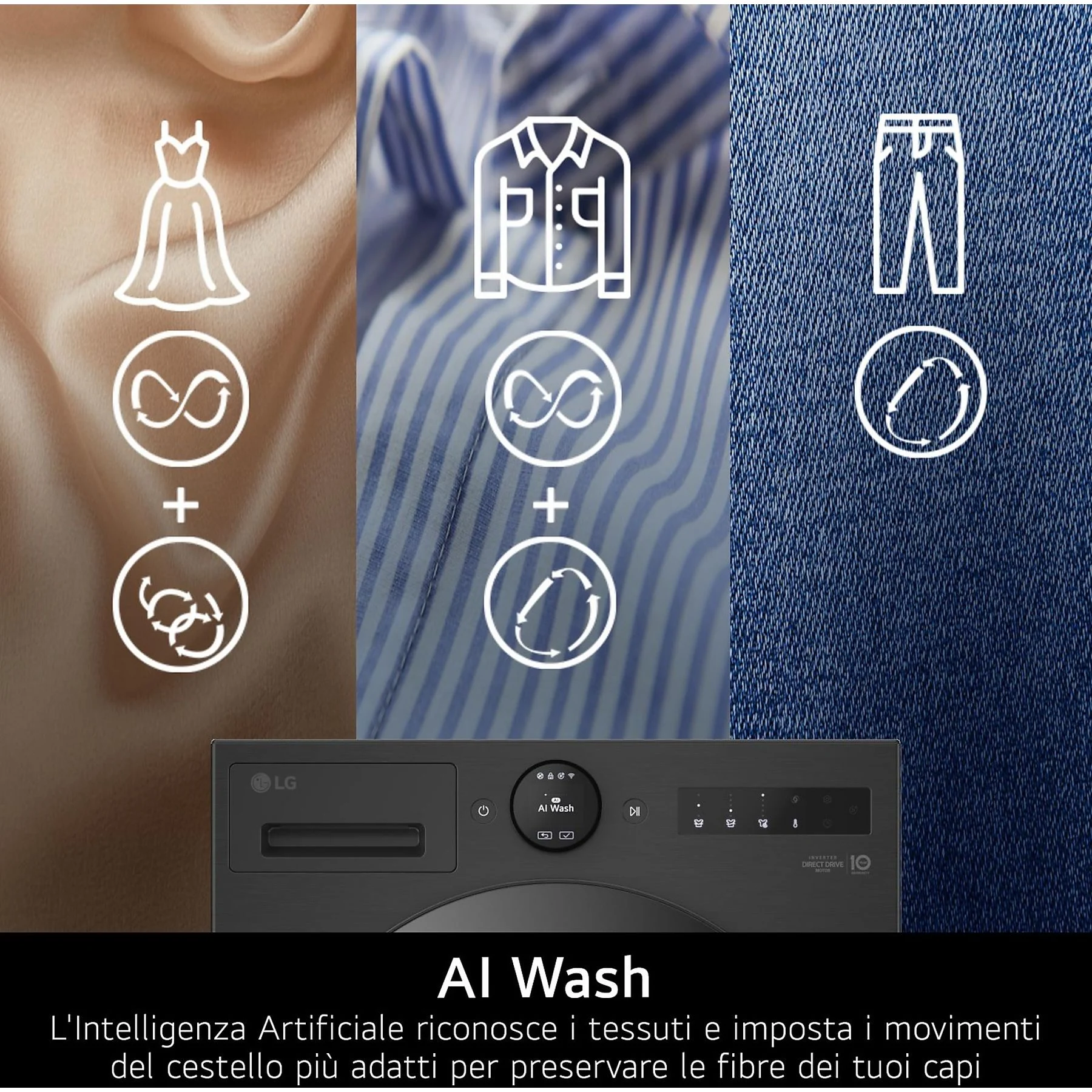 LG F4X7013TBB AI DD LAVATRICE, Caricamento frontale, 13 kg - obrazek 5