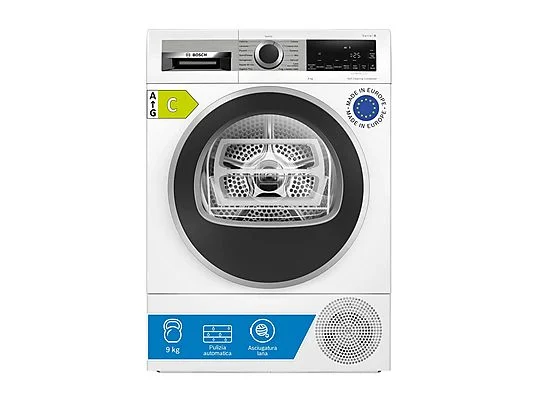 Asciugatrice BOSCH WQG245D0IT, a pompa di calore, 9 kg