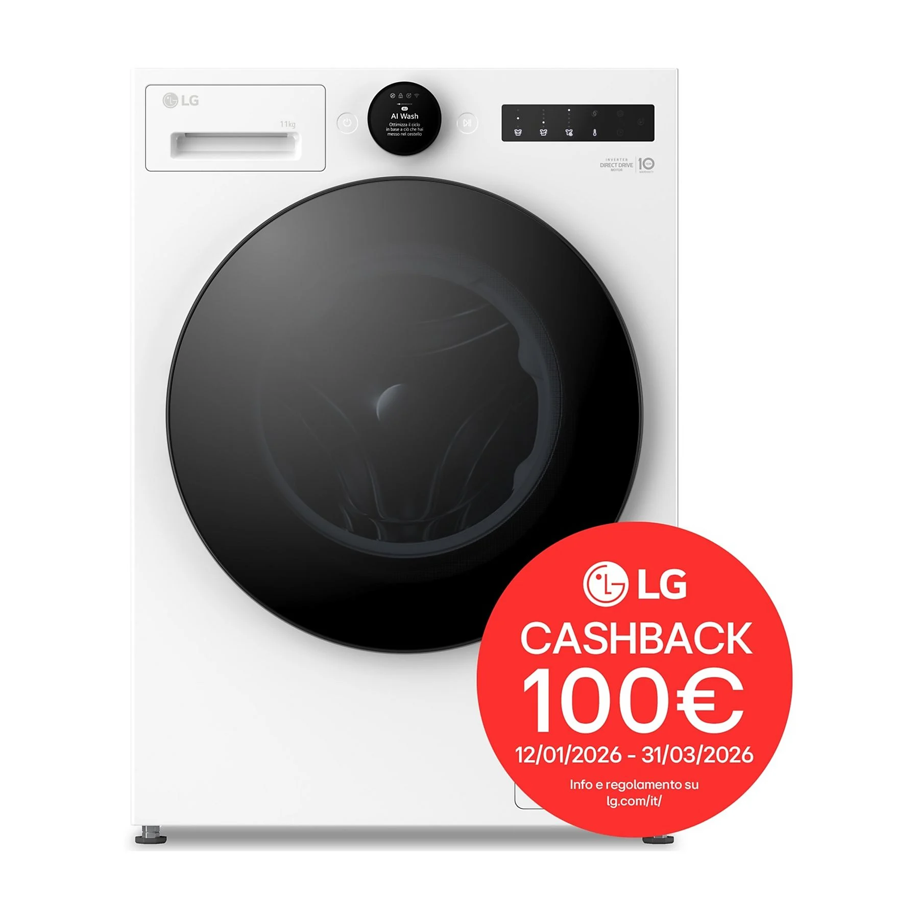 LG F4X7011TWB AI DD LAVATRICE, Caricamento frontale, 11 kg - obrazek 12