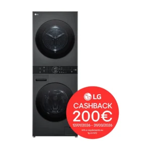 LG WashTower WT1210BBF LAVASCIUGA, Caricamento frontale, capacità lavaggio 12 kg