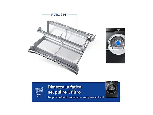 Asciugatrice SAMSUNG DV90DG6845LBU3, a condensazione, 9 Kg - obrazek 11