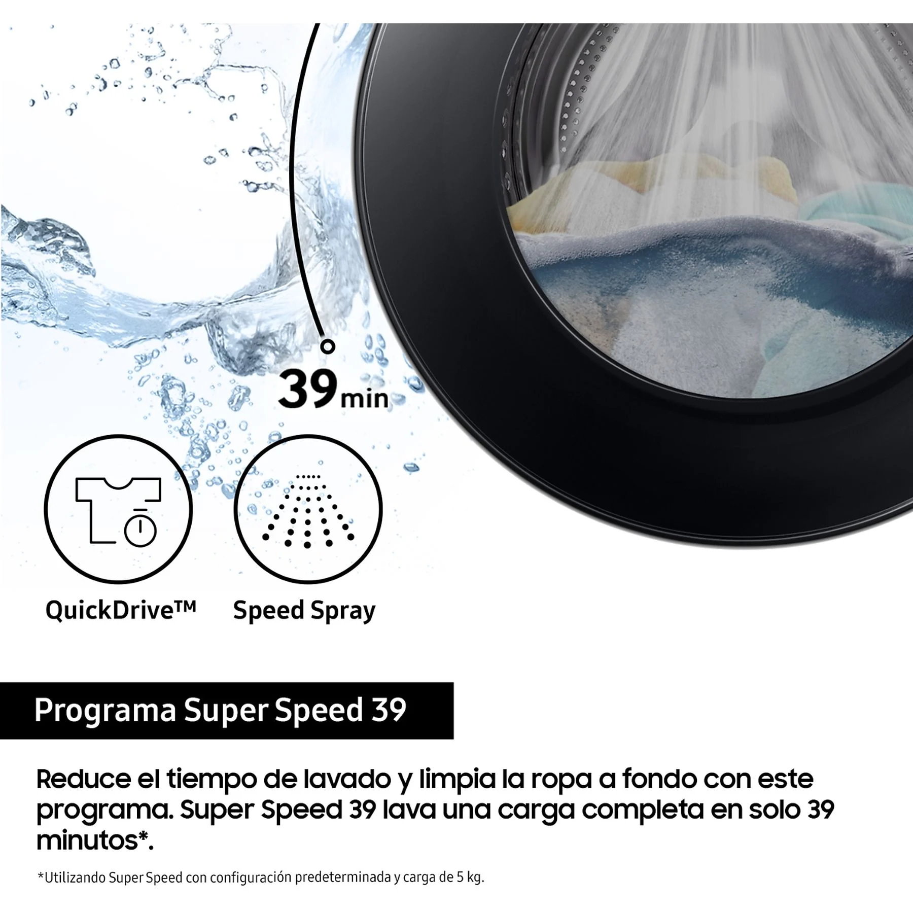 SAMSUNG WW90DG6U85LBU3 LAVATRICE, Caricamento frontale, 9 kg - obrazek 2