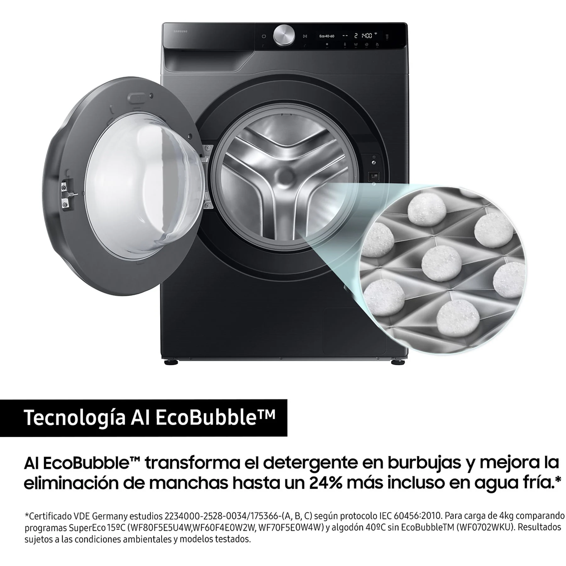 SAMSUNG WW90DG6U85LBU3 LAVATRICE, Caricamento frontale, 9 kg - obrazek 3