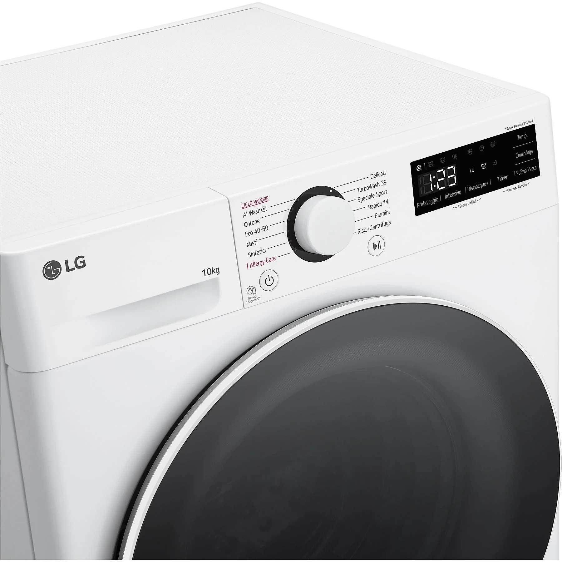 LG AI DD F4R5010TSWW LAVATRICE, Caricamento frontale, 10 kg - obrazek 2