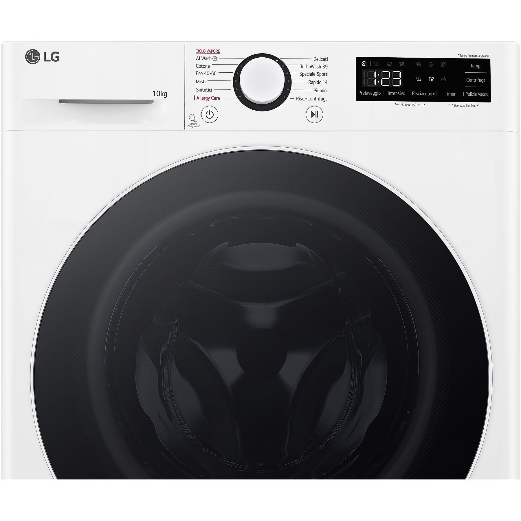 LG AI DD F4R5010TSWW LAVATRICE, Caricamento frontale, 10 kg - obrazek 3