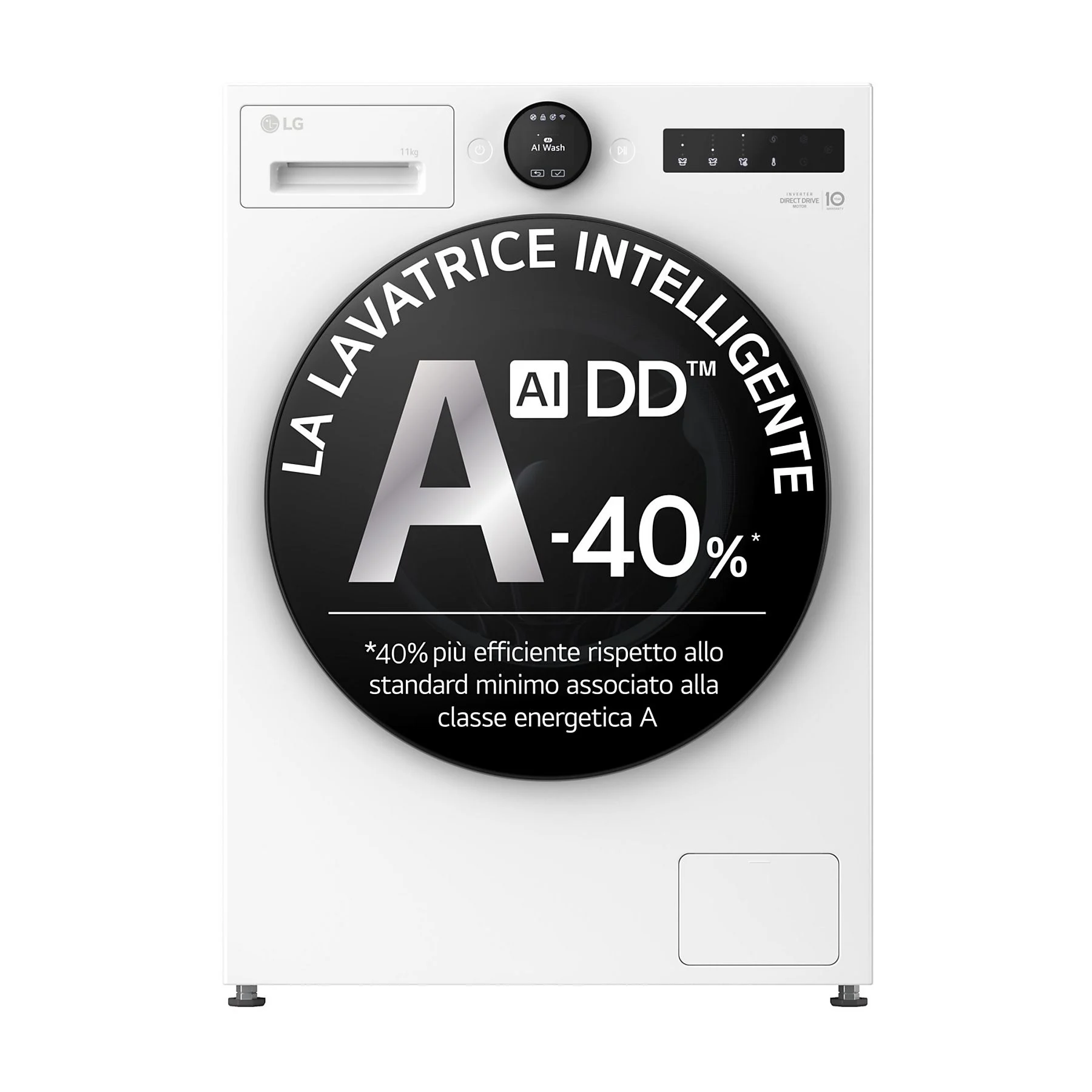 LG F4X7011TWB AI DD LAVATRICE, Caricamento frontale, 11 kg