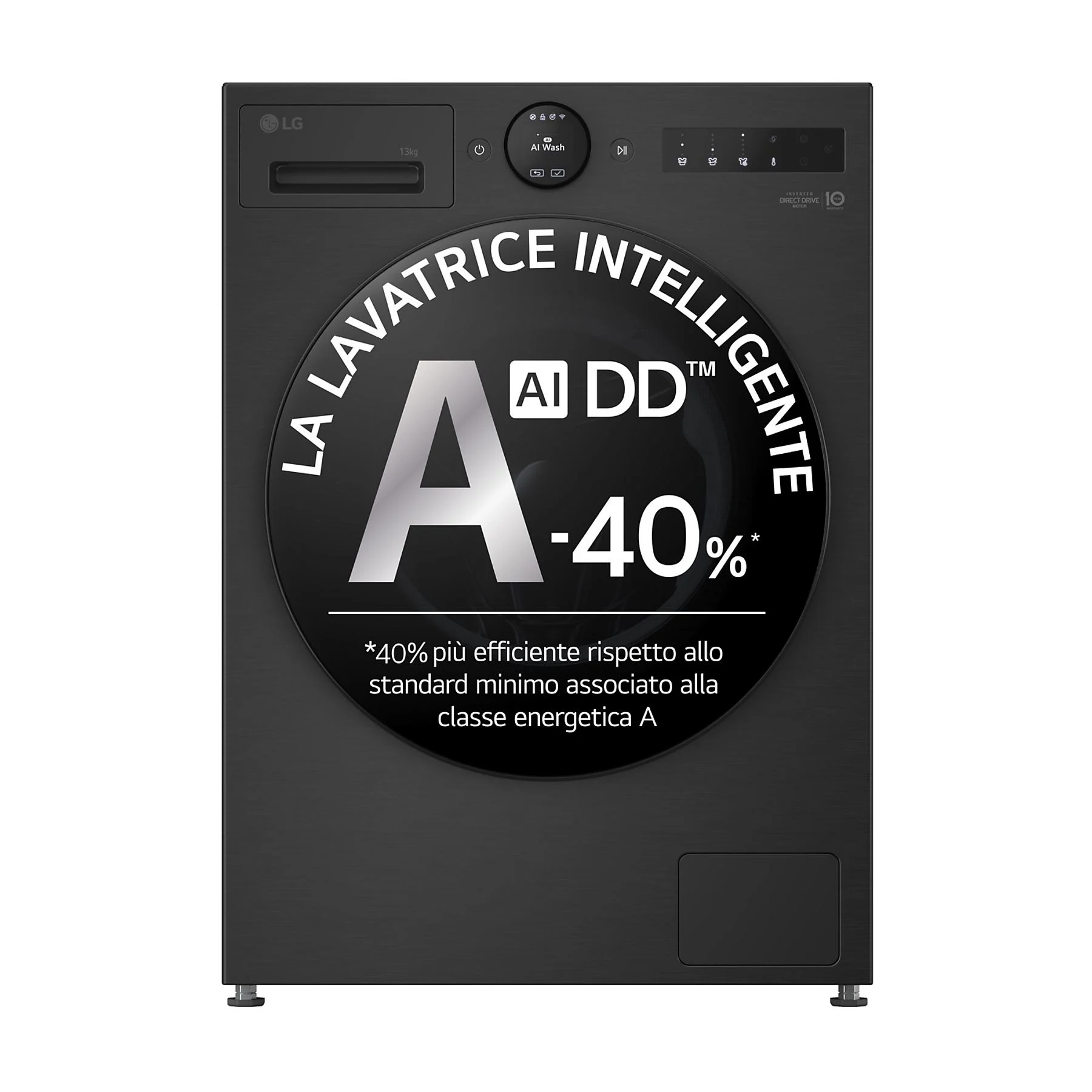 LG F4X7013TBB AI DD LAVATRICE, Caricamento frontale, 13 kg