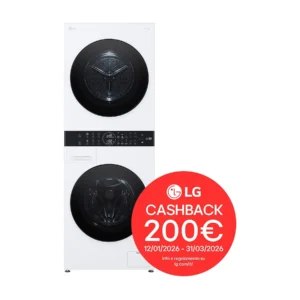 LG WashTower WT1210WWF LAVASCIUGA, Caricamento frontale, capacità lavaggio 12 kg