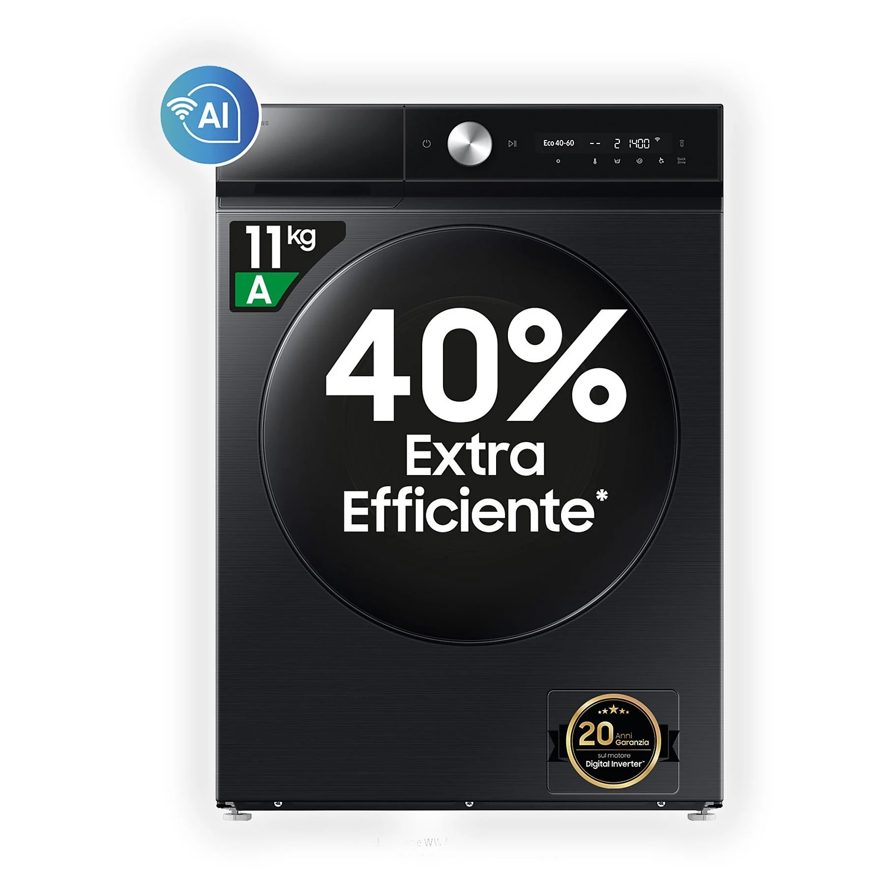 SAMSUNG WW11DB8B95GBU3 LAVATRICE, Caricamento frontale, 11 kg