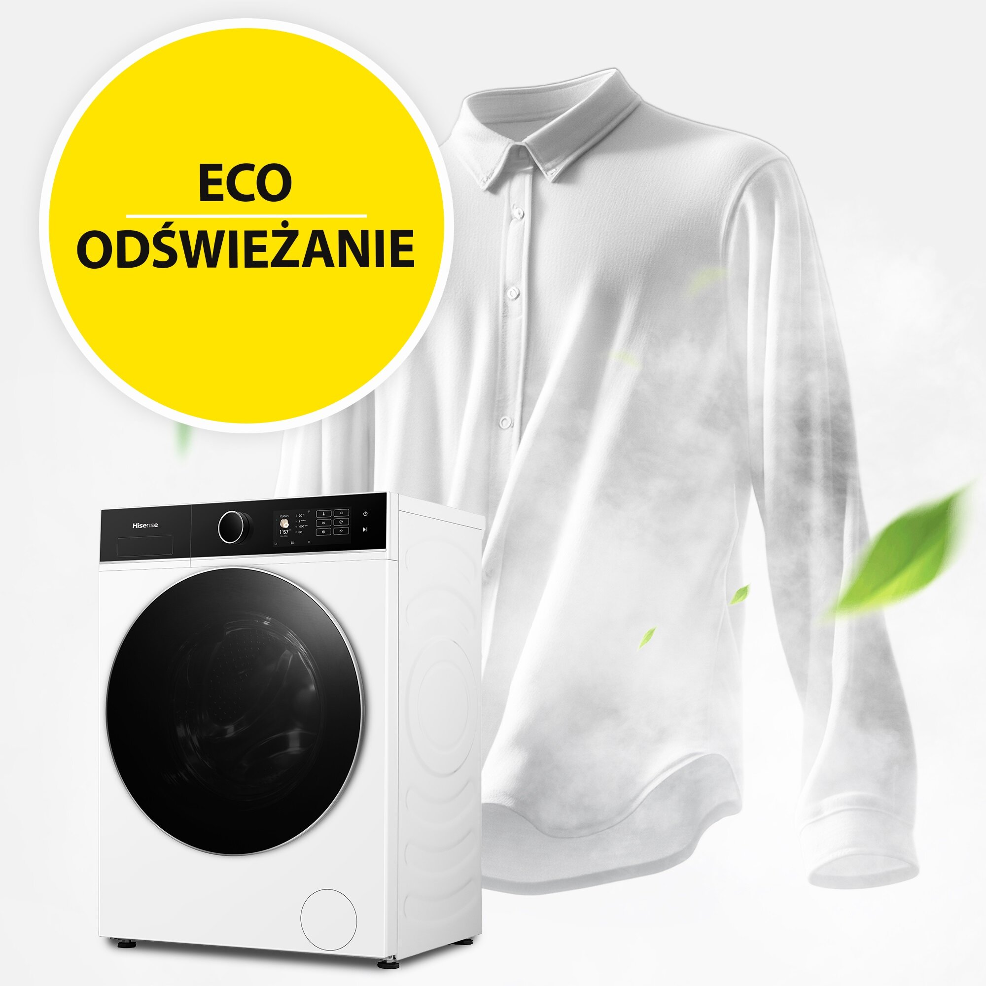 Pralka HISENSE Seria 5i WF5I1245BWR 12kg 1400 obr, iJet, iFit, AutoDosing - obrazek 6