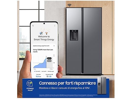 SAMSUNG RS70F64KETEF frigorifero americano - obrazek 5