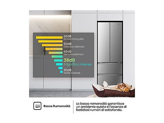 HISENSE RF632N4BCE frigorifero americano - obrazek 2