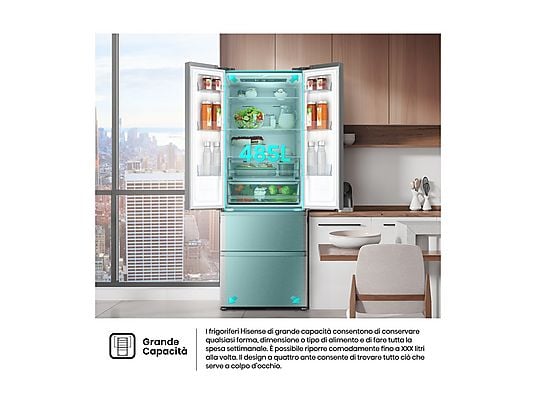 HISENSE RF632N4BCE frigorifero americano - obrazek 9