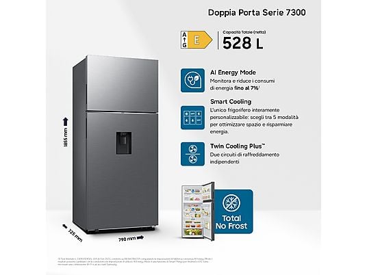 SAMSUNG RT53DG7B14S9EF FRIGORIFERO DOPPIA PORTA - obrazek 2