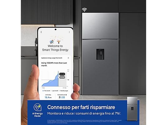 SAMSUNG RT53DG7B14S9EF FRIGORIFERO DOPPIA PORTA - obrazek 3