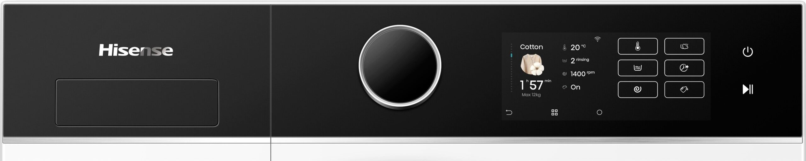 Pralka HISENSE Seria 5i WF5I1245BWR 12kg 1400 obr, iJet, iFit, AutoDosing - obrazek 8
