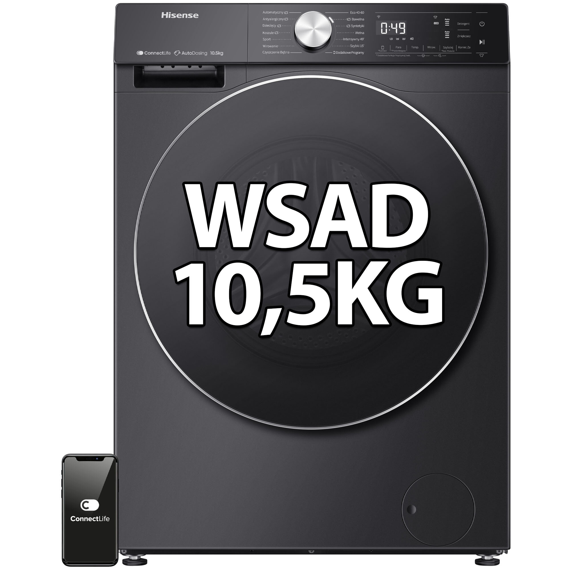 Pralka HISENSE WF5S1045BB