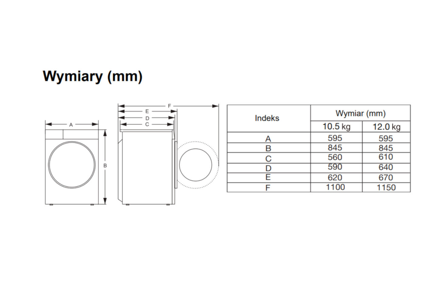 Pralka HISENSE WF5S1045BB/PL Seria 5S 10.5kg 1400 obr Autodozowanie Wi-Fi ConnectLife - obrazek 2