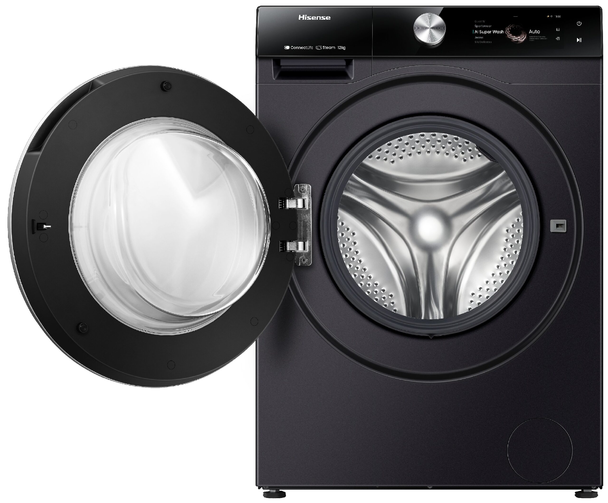 Pralka HISENSE WF7S1247BB Seria 7S 12kg 1400 obr - obrazek 4