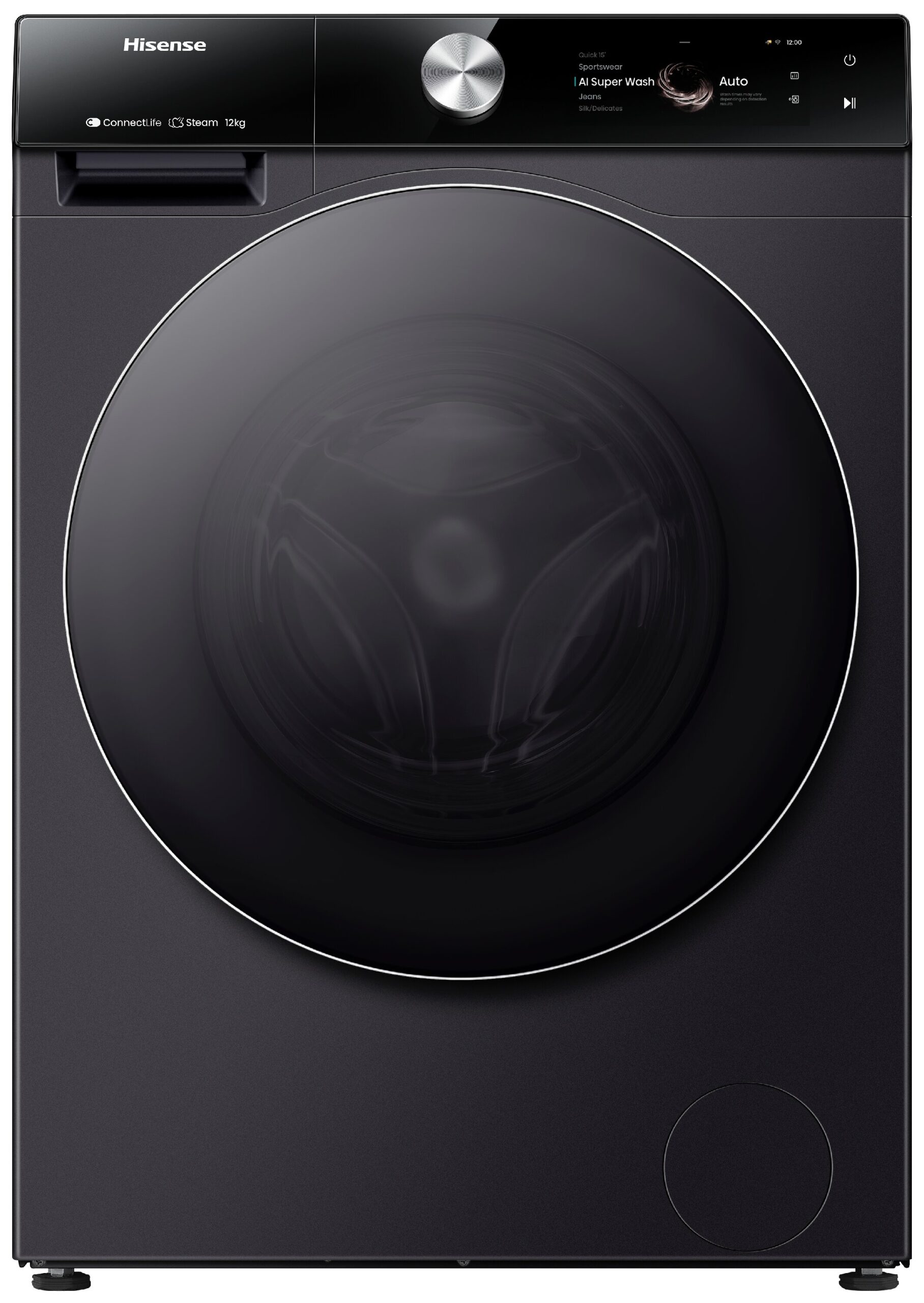 Pralka HISENSE WF7S1247BB Seria 7S 12kg 1400 obr - obrazek 3