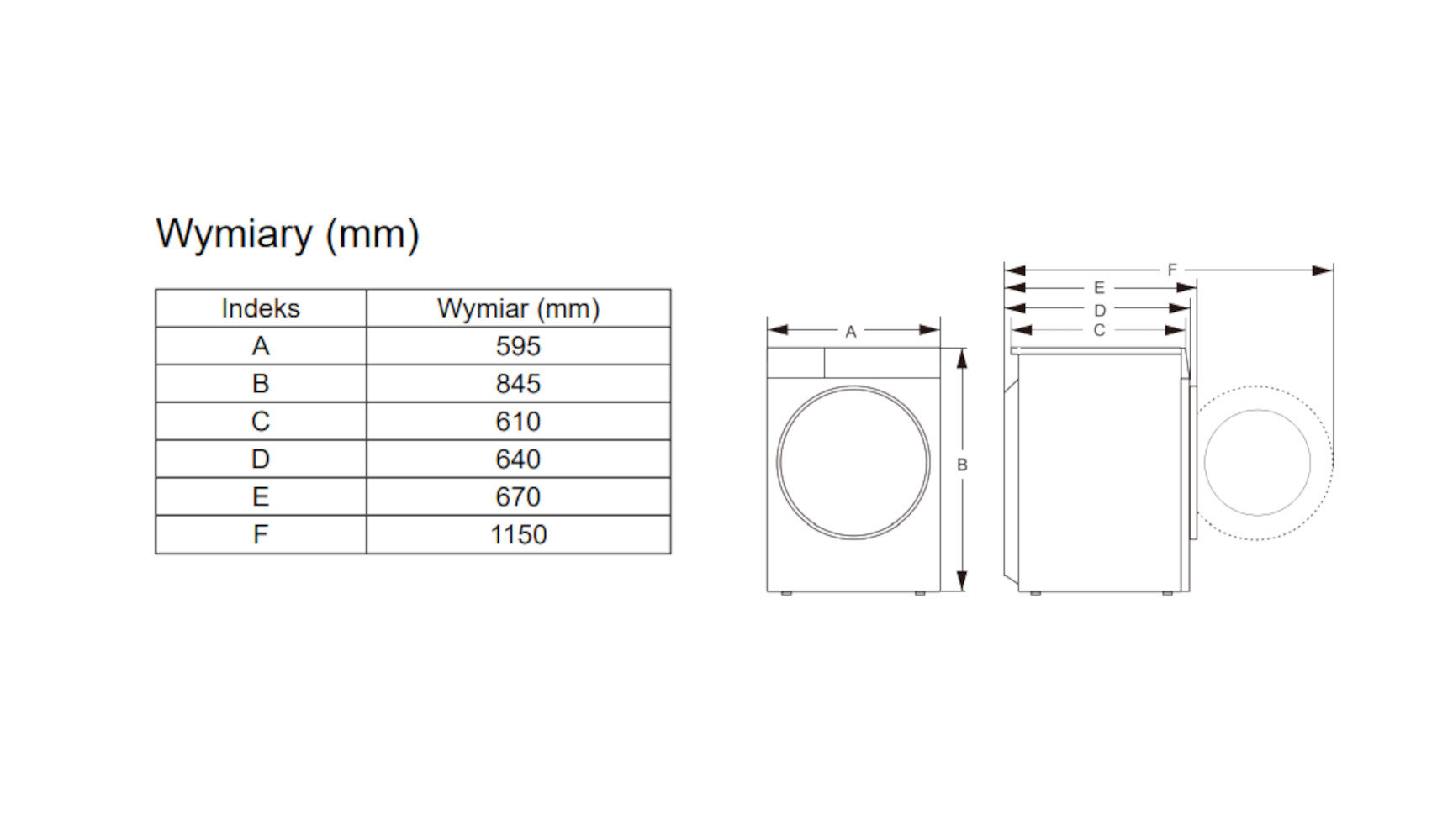 Pralka HISENSE WF7S1247BB Seria 7S 12kg 1400 obr - obrazek 6