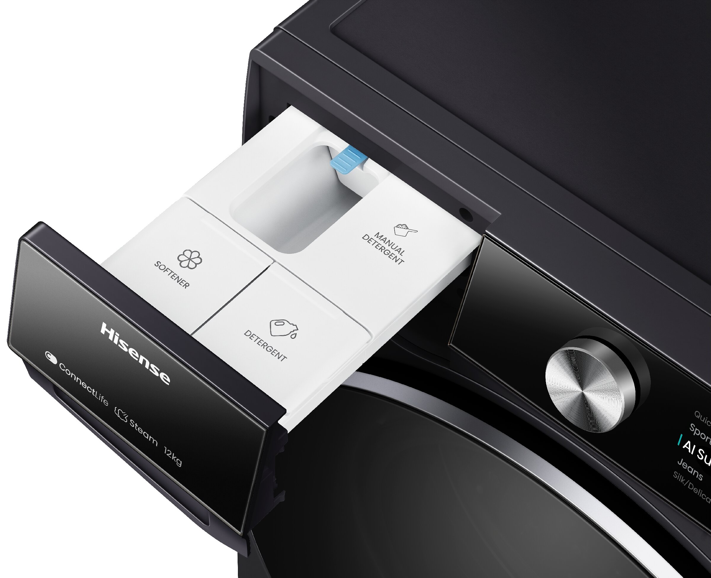 Pralka HISENSE WF7S1247BB Seria 7S 12kg 1400 obr - obrazek 7