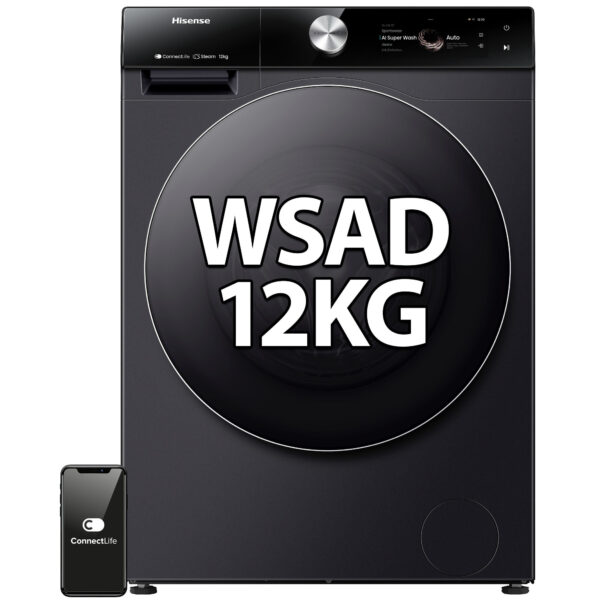Pralka HISENSE WF7S1247BB Seria 7S 12kg 1400 obr