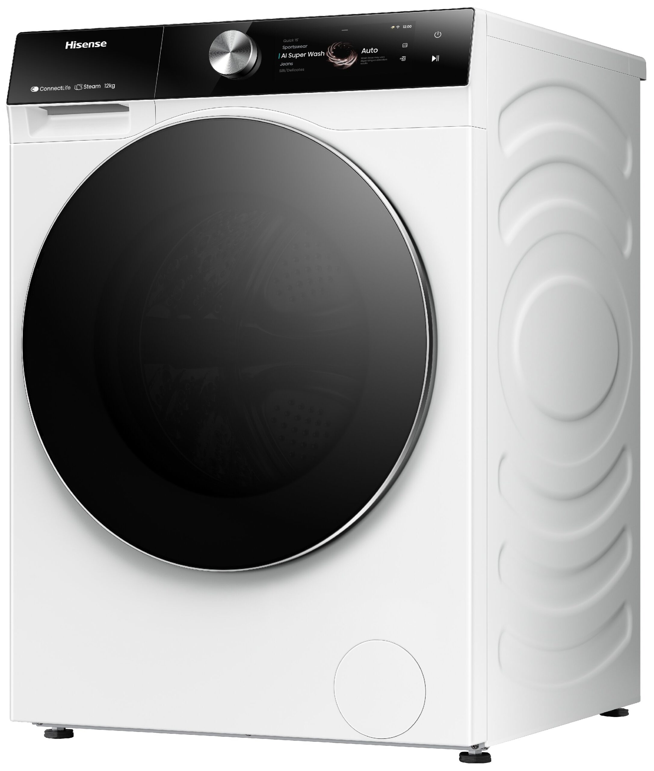 Pralka HISENSE WF7S1247BW Seria 7S 12kg 1400 obr Wi-Fi ConnectLife Autodozowanie AI - obrazek 8