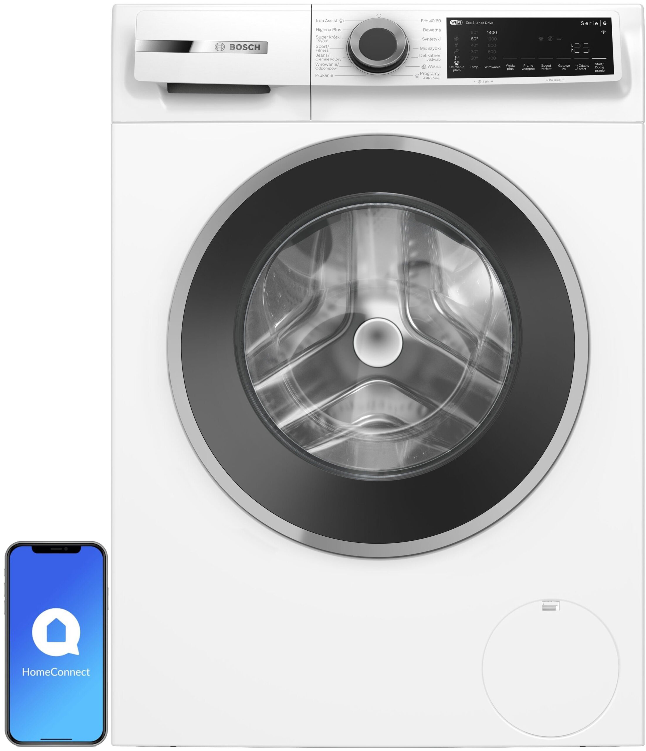 Pralka BOSCH Serie 6 WGJ24409PL 9kg 1400 obr, Polska Produkcja