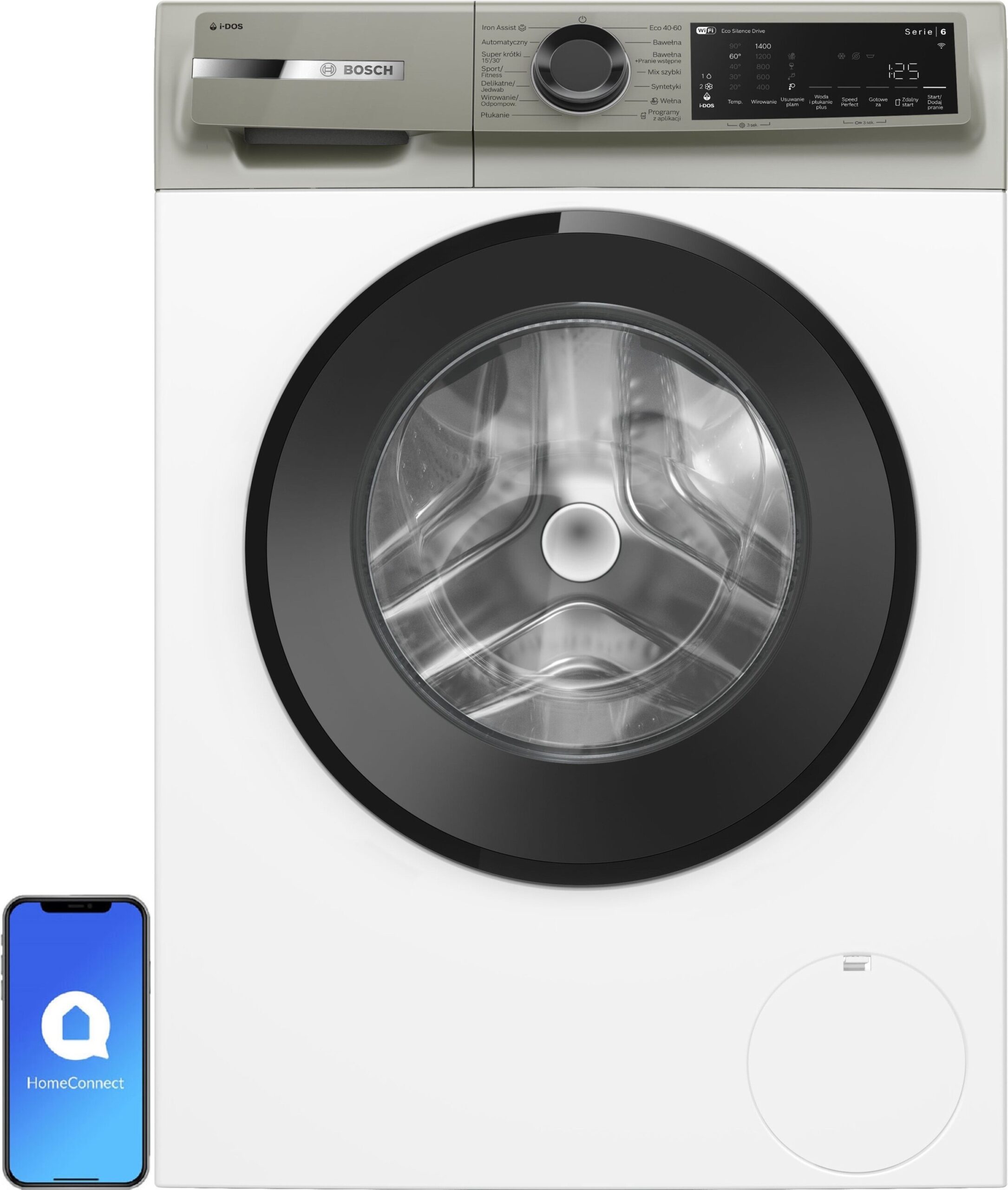 Pralka BOSCH Serie 6 WGJ244A9PL 9kg 1400 obr, Polska Produkcja